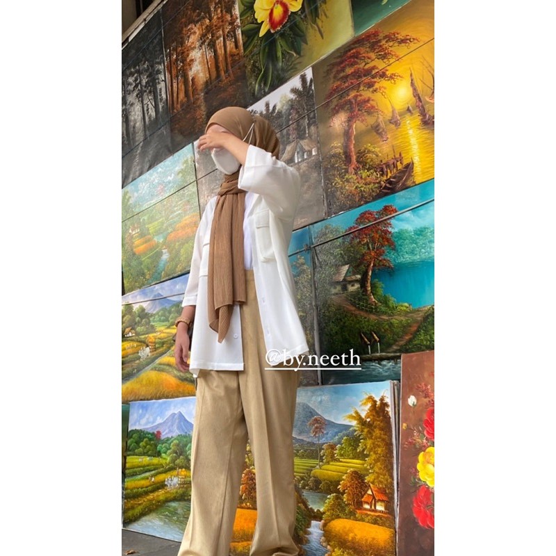 Semi Transparent Oversized Shirt Byneeth