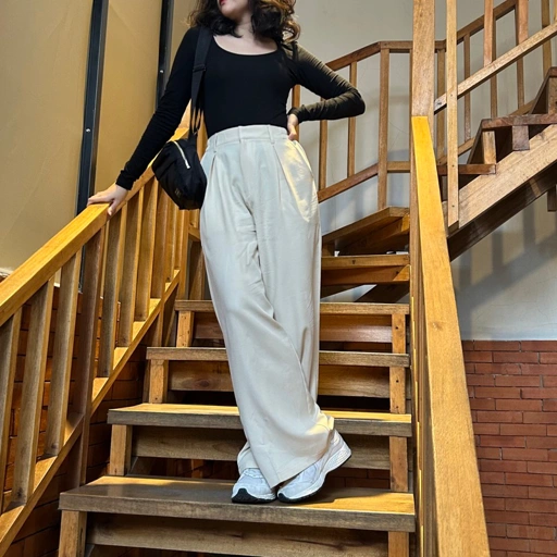 Image of NEW COLORS Flowy Wide Pants - Celana Flowy - Celana Wide leg - Celana Kulot - Celana Kain - Celana Highwaist - Celana Viral