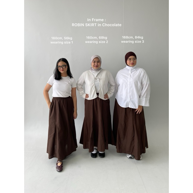 ByNeeth Robin Skirt - Rok linen - Rok basic - Rok A Line - Rok payung - Rok korean style