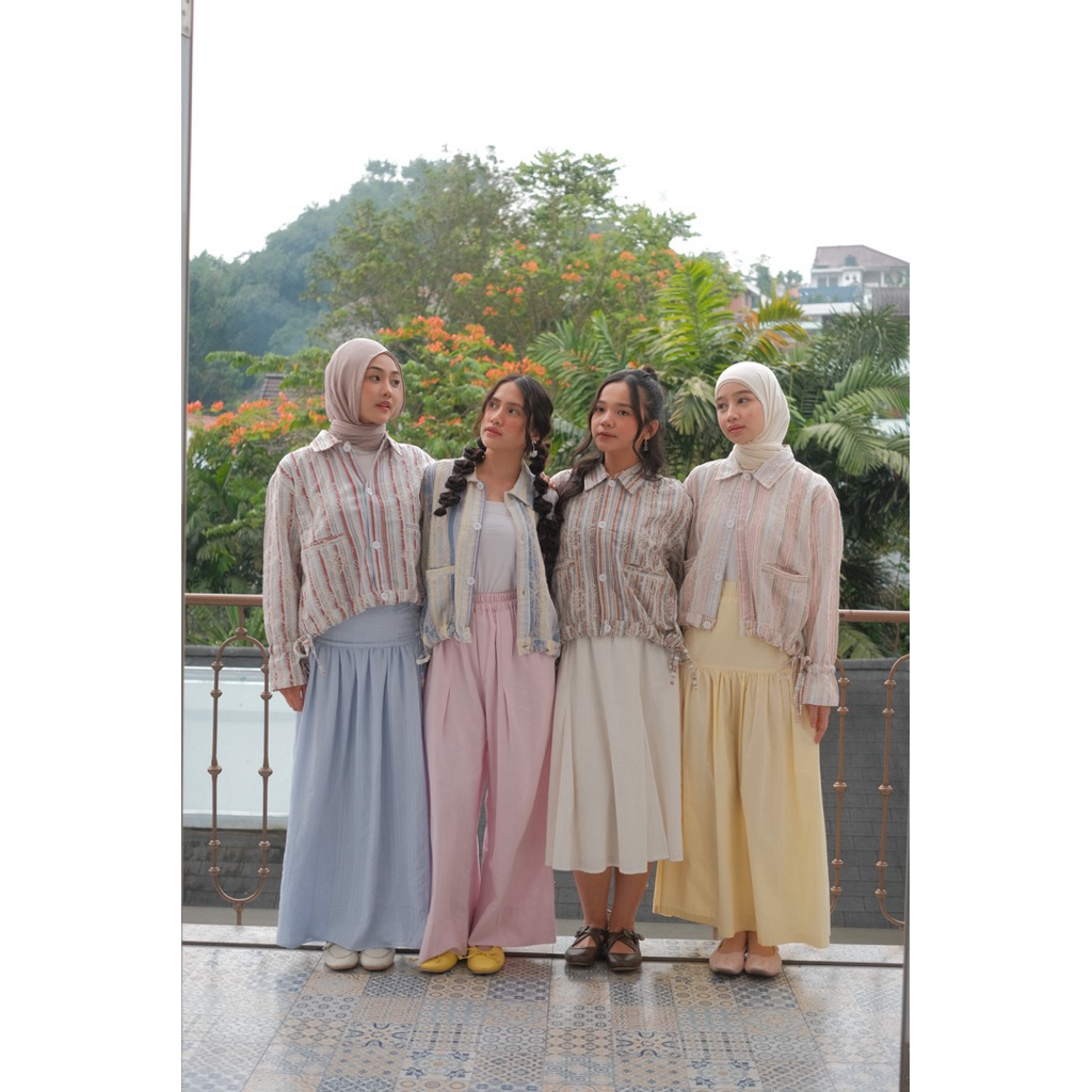 ByNeeth Camellia Jacket - Oversized Jacket - Flower Jacket - Embroidery Flower