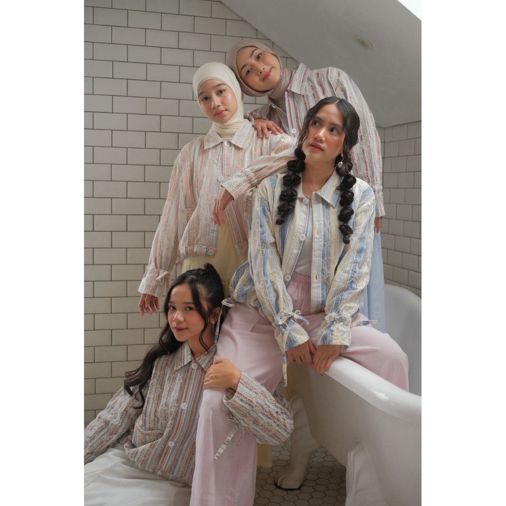 ByNeeth Camellia Jacket - Oversized Jacket - Flower Jacket - Embroidery Flower