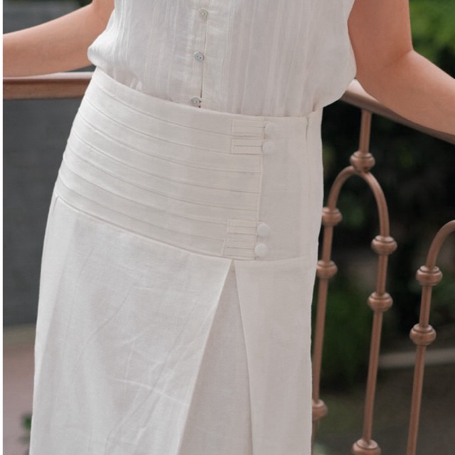 ByNeeth Nara Linen Skirt - Rok Linen - Rok Rempel - Basic Skirt