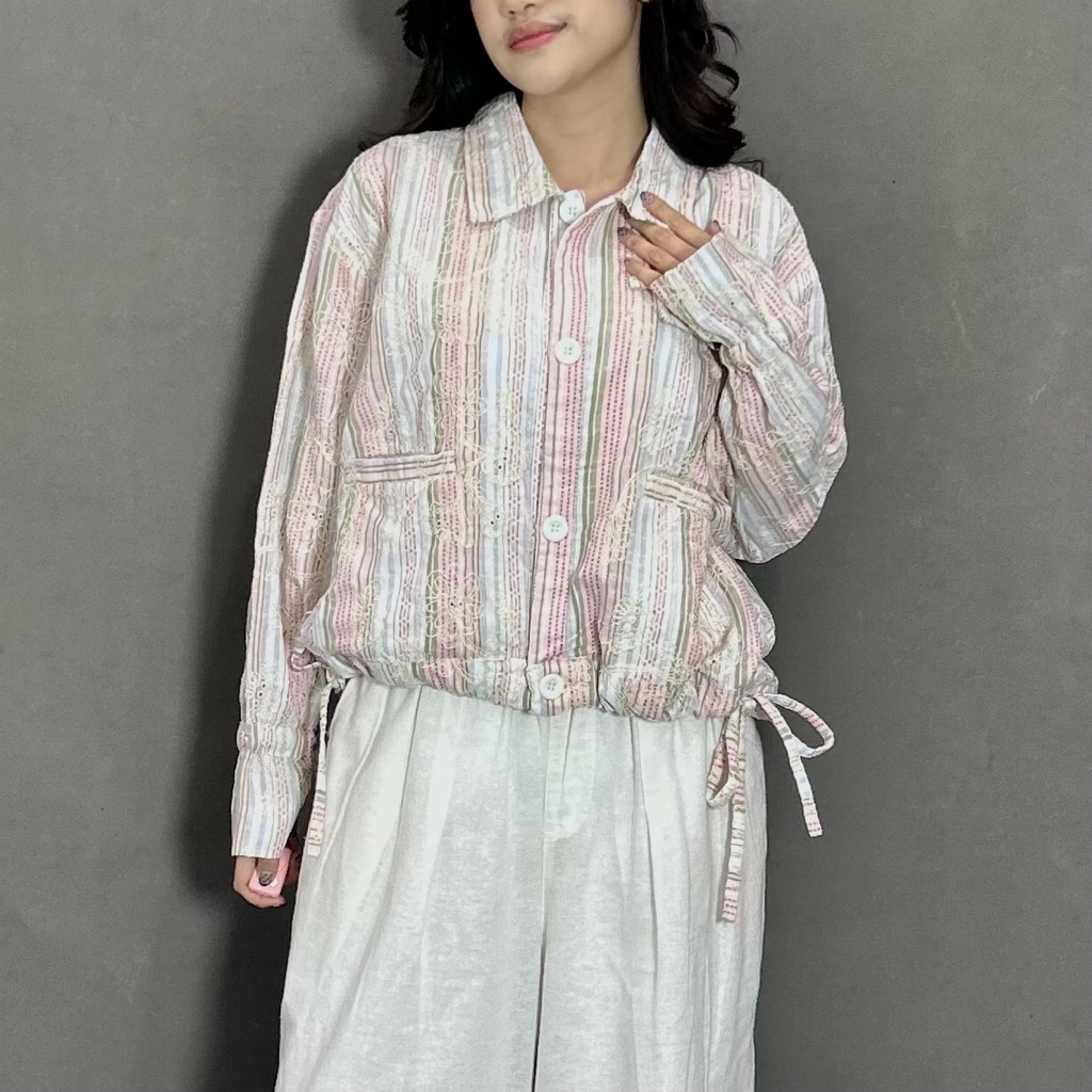 ByNeeth Camellia Jacket - Oversized Jacket - Flower Jacket - Embroidery Flower
