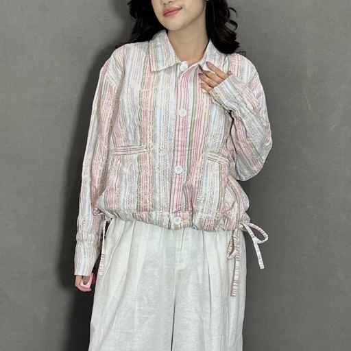 Image of ByNeeth Camellia Jacket - Oversized Jacket - Flower Jacket - Embroidery Flower