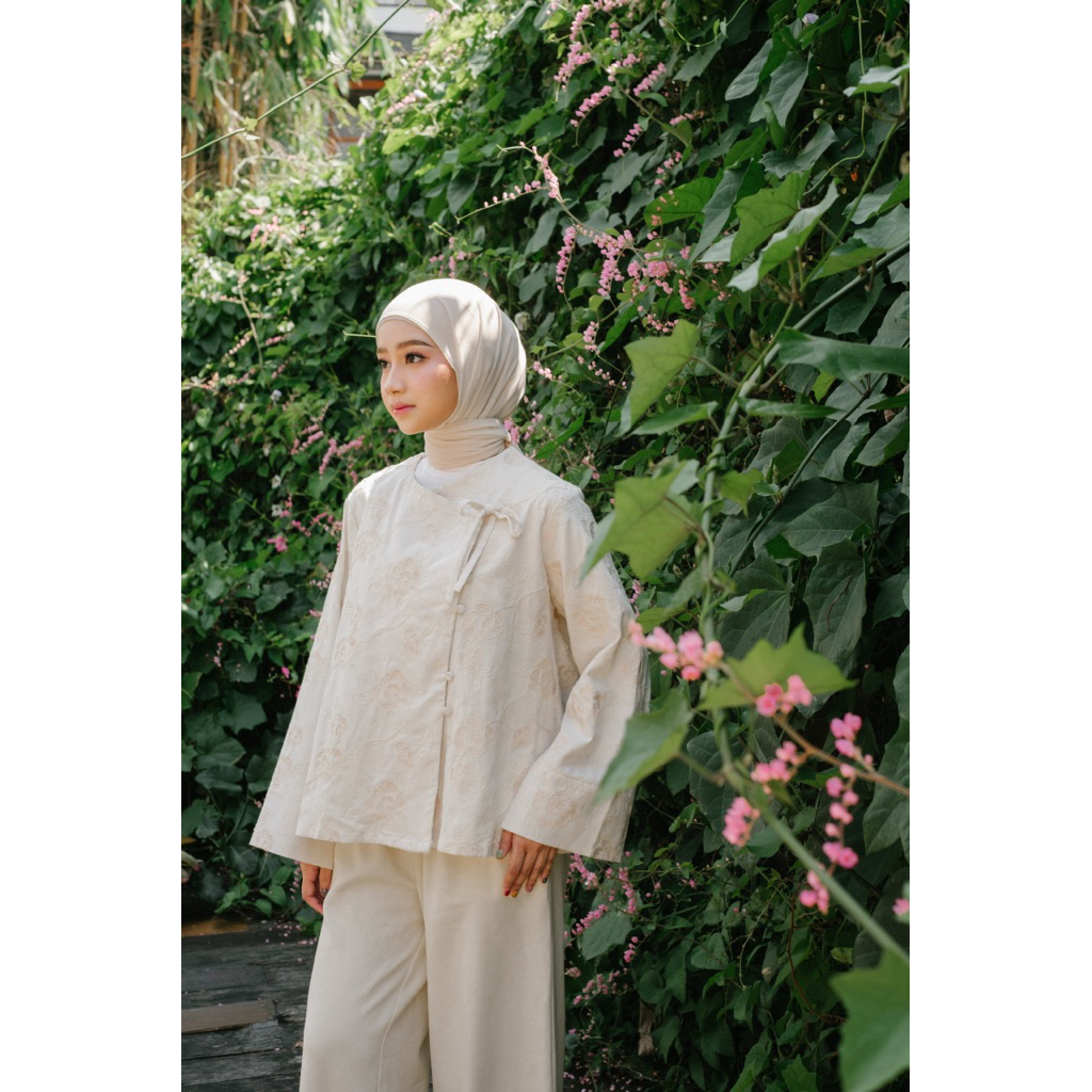 ByNeeth Noor Janggan - Linen Janggan - Embroidery - Baju Lebaran - Koleksi Ramadhan Raya