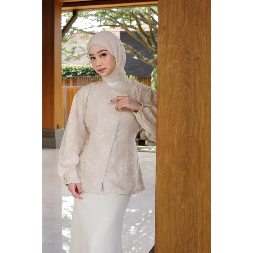ByNeeth Huda Janggan - Linen Janggan - Embroidery - Baju Lebaran - Koleksi Ramadhan Raya