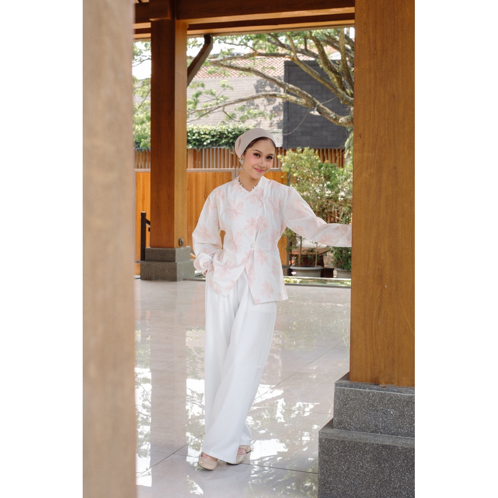 ByNeeth Huda Janggan - Linen Janggan - Embroidery - Baju Lebaran - Koleksi Ramadhan Raya