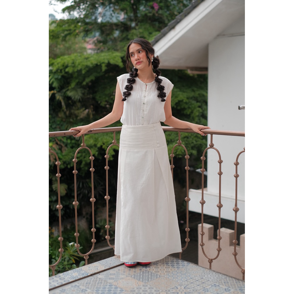 ByNeeth Nara Linen Skirt - Rok Linen - Rok Rempel - Basic Skirt