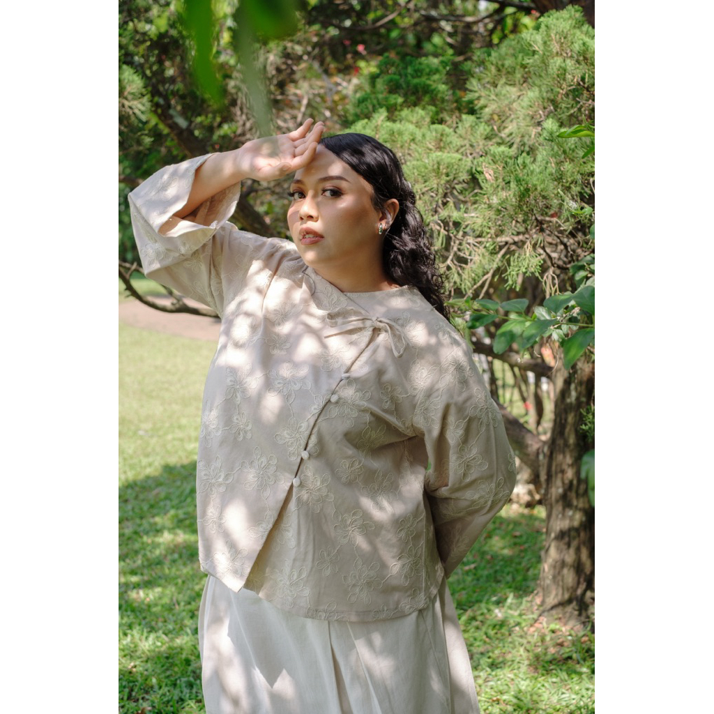 ByNeeth Noor Janggan - Linen Janggan - Embroidery - Baju Lebaran - Koleksi Ramadhan Raya