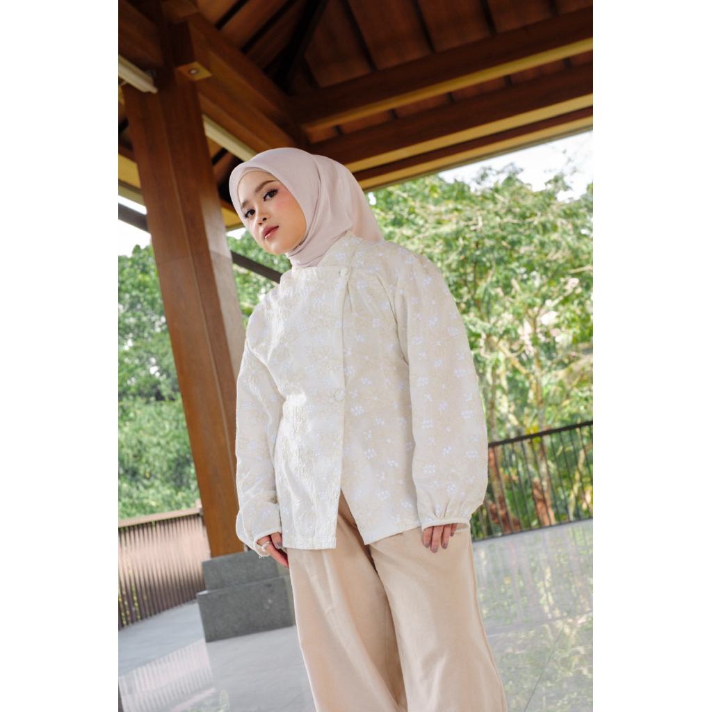 ByNeeth Huda Janggan - Linen Janggan - Embroidery - Baju Lebaran - Koleksi Ramadhan Raya