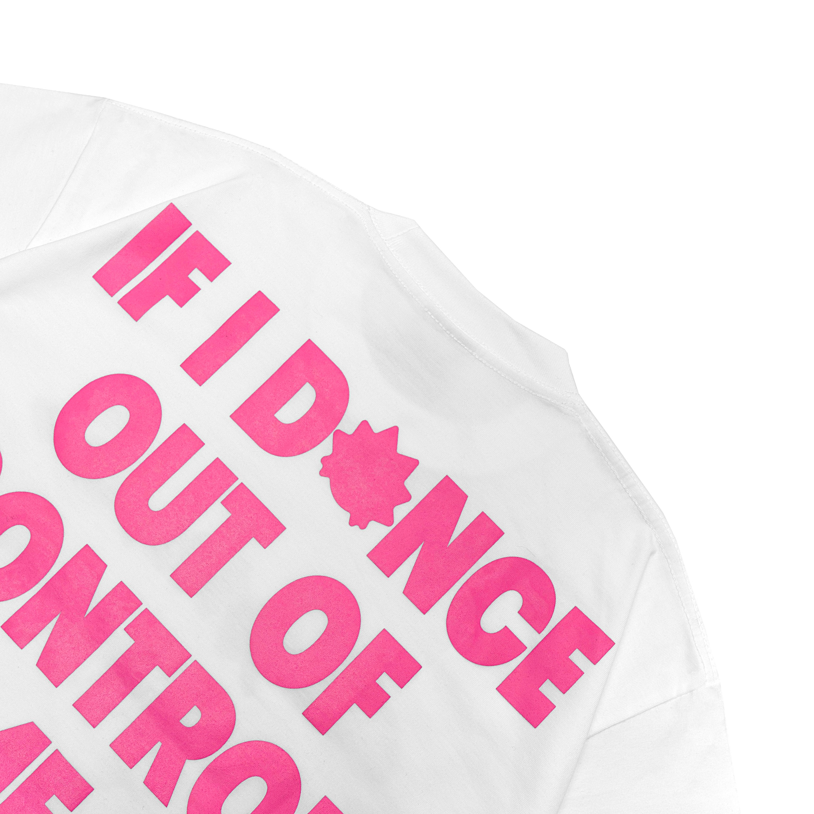 CRAZYMACHINE "OUT OF CONTROL" WHITE TEE