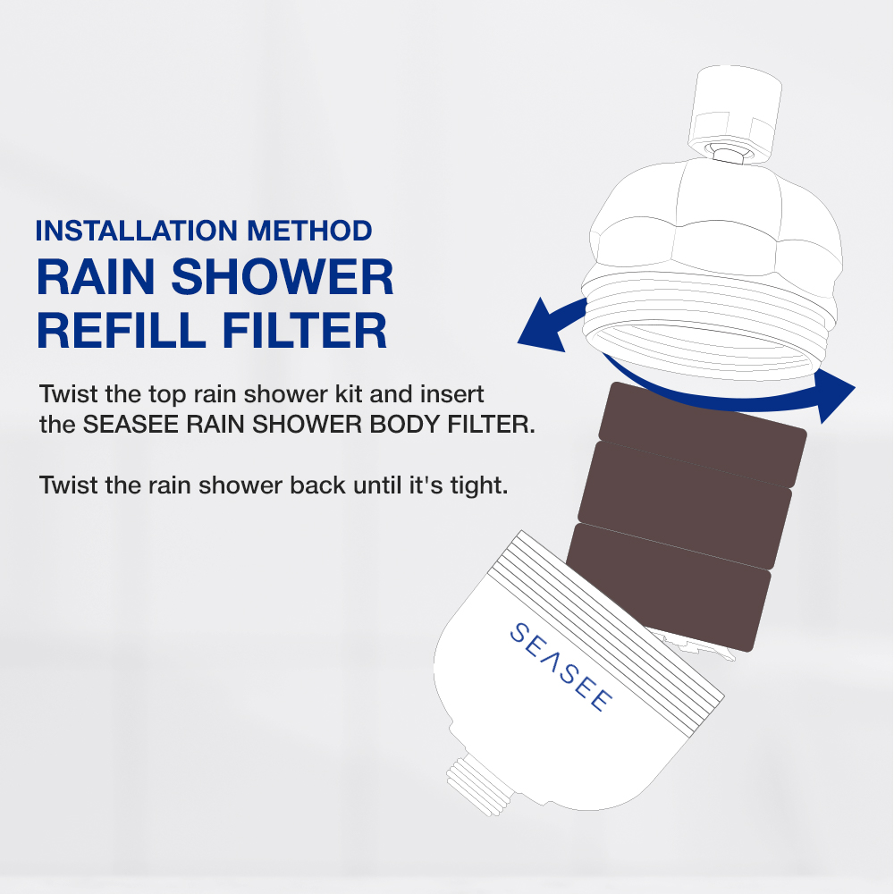 [Refill] SEASEE Rain Shower Fillter Refill Single Pack