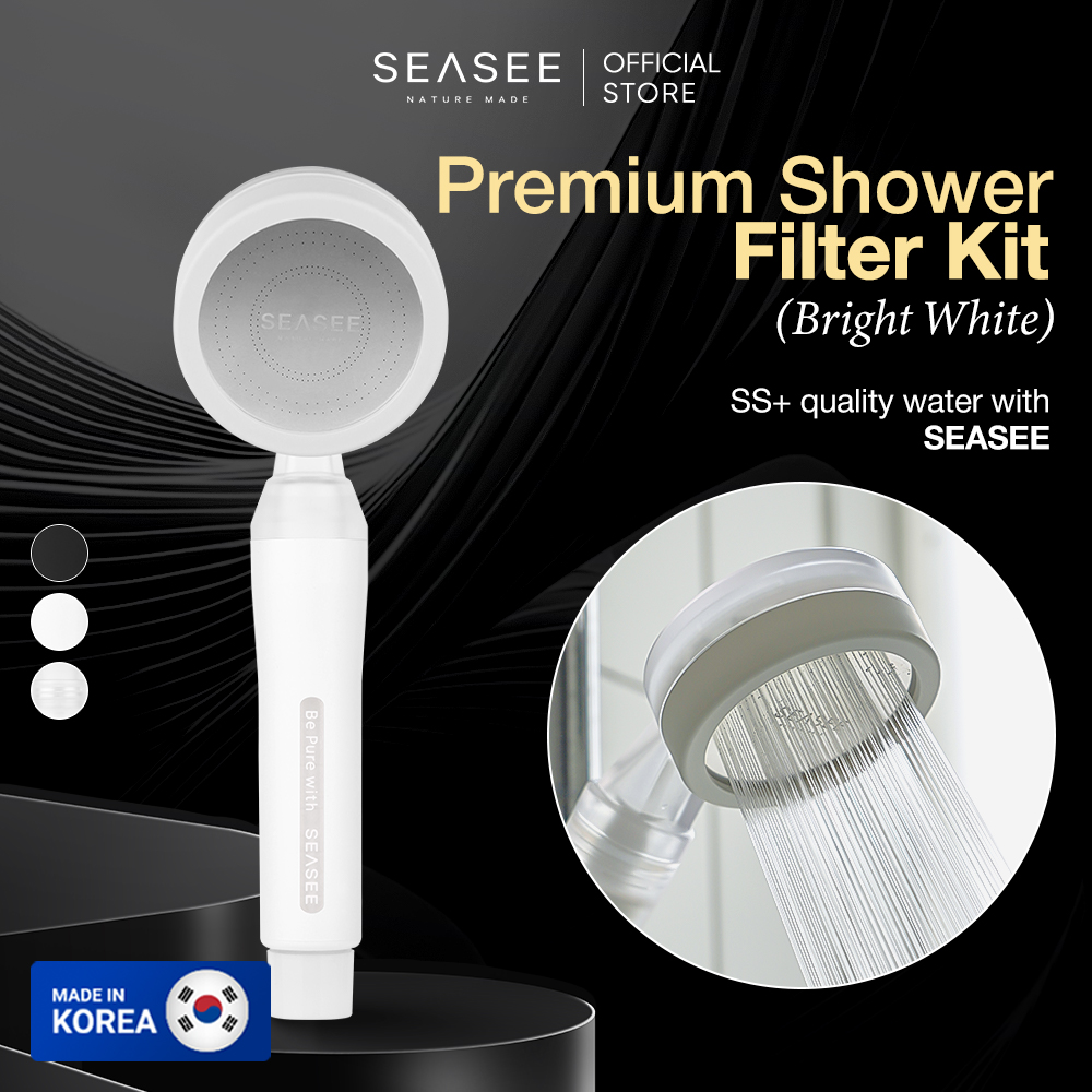 [Kit] SEASEE Premium Shower Filter Kit - Bright White