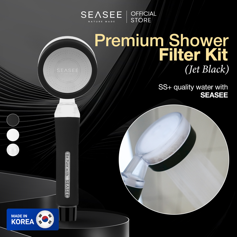 [Kit] SEASEE Premium Shower Filter Kit - Jet Black