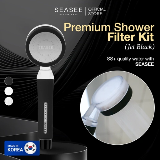 Image of [Kit] SEASEE Premium Shower Filter Kit - Jet Black