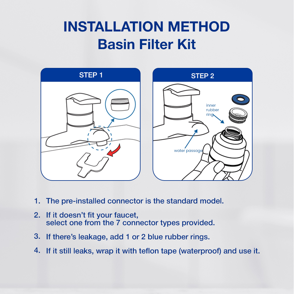 [All Variant] SEASEE Basin (Wastafel) Filter Kit