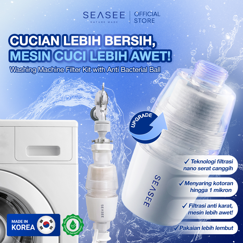 SEASEE Washing Machine Filter Kit with Antibacterial Ball