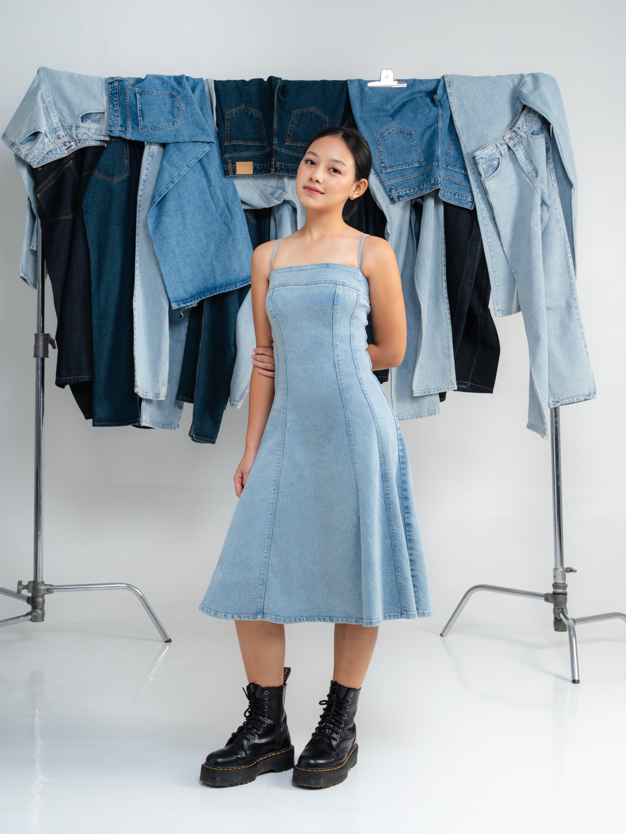 CELINA DENIM DRESS