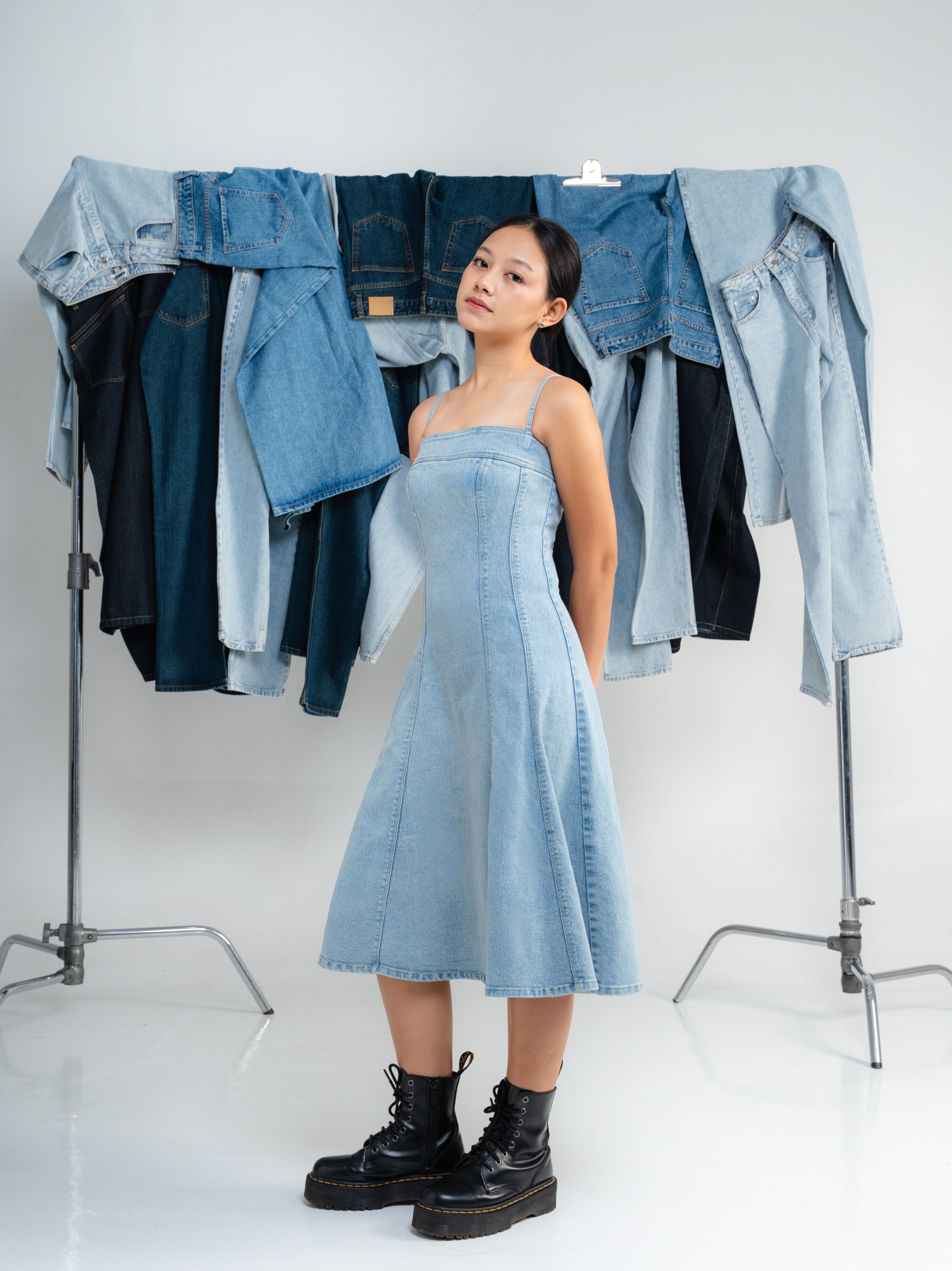 CELINA DENIM DRESS