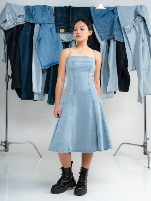 CELINA DENIM DRESS