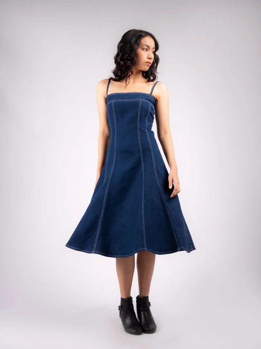 Image of CELINA DENIM DRESS