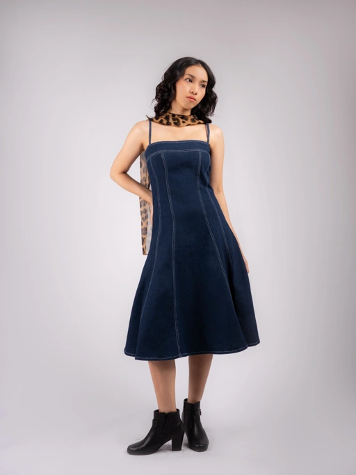 Image of CELINA DENIM DRESS