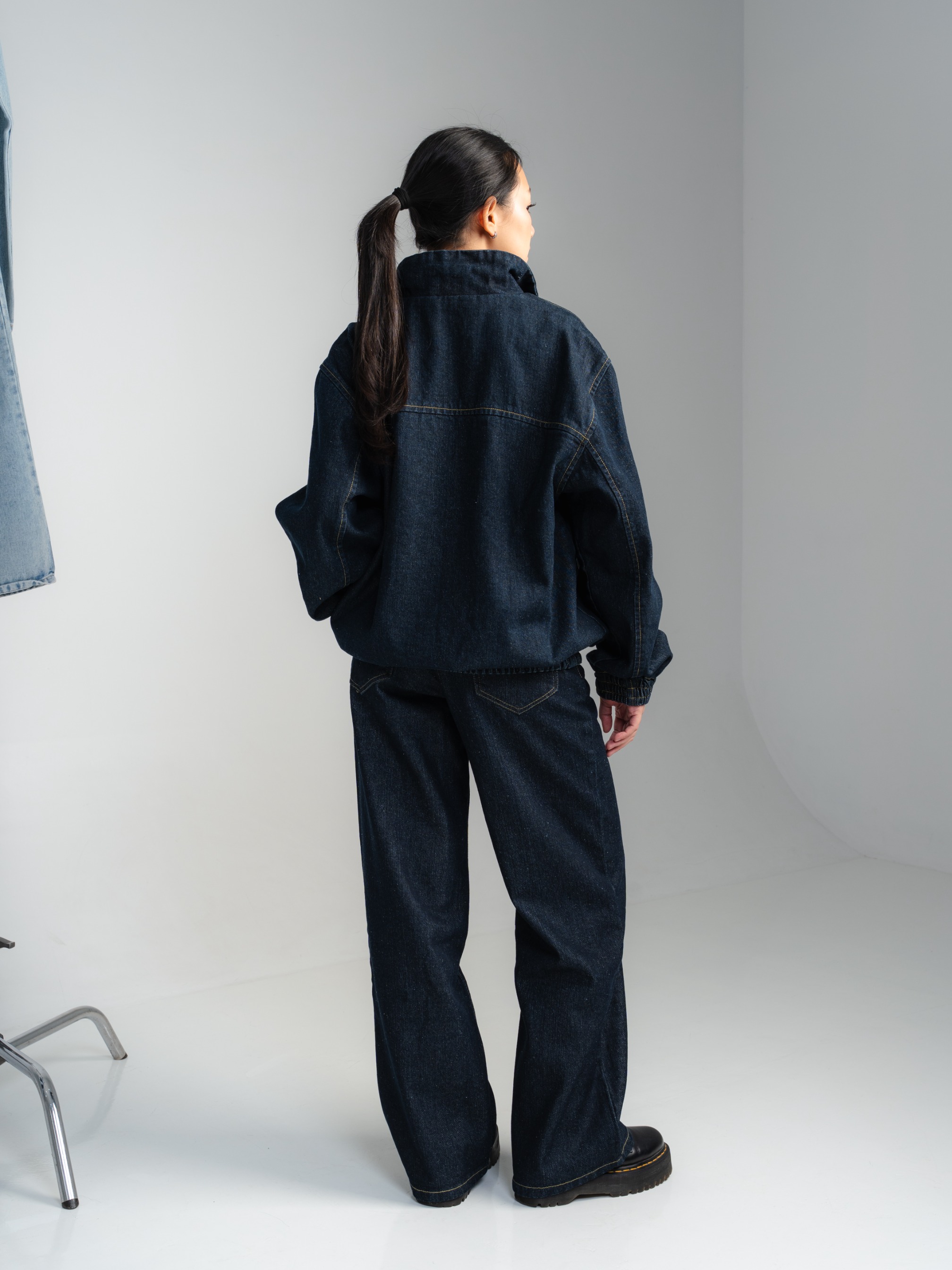 ZENNA DENIM TRACK JACKET