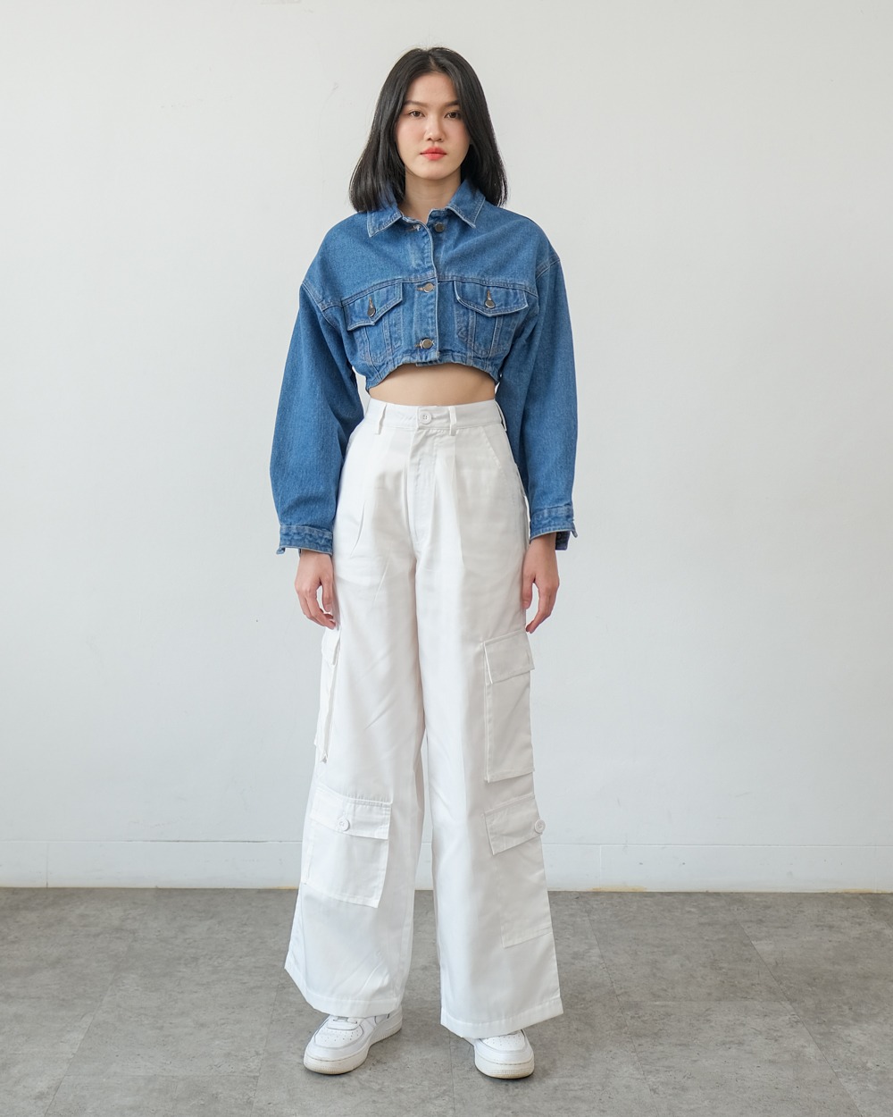 SPENCER DENIM CROP JACKET