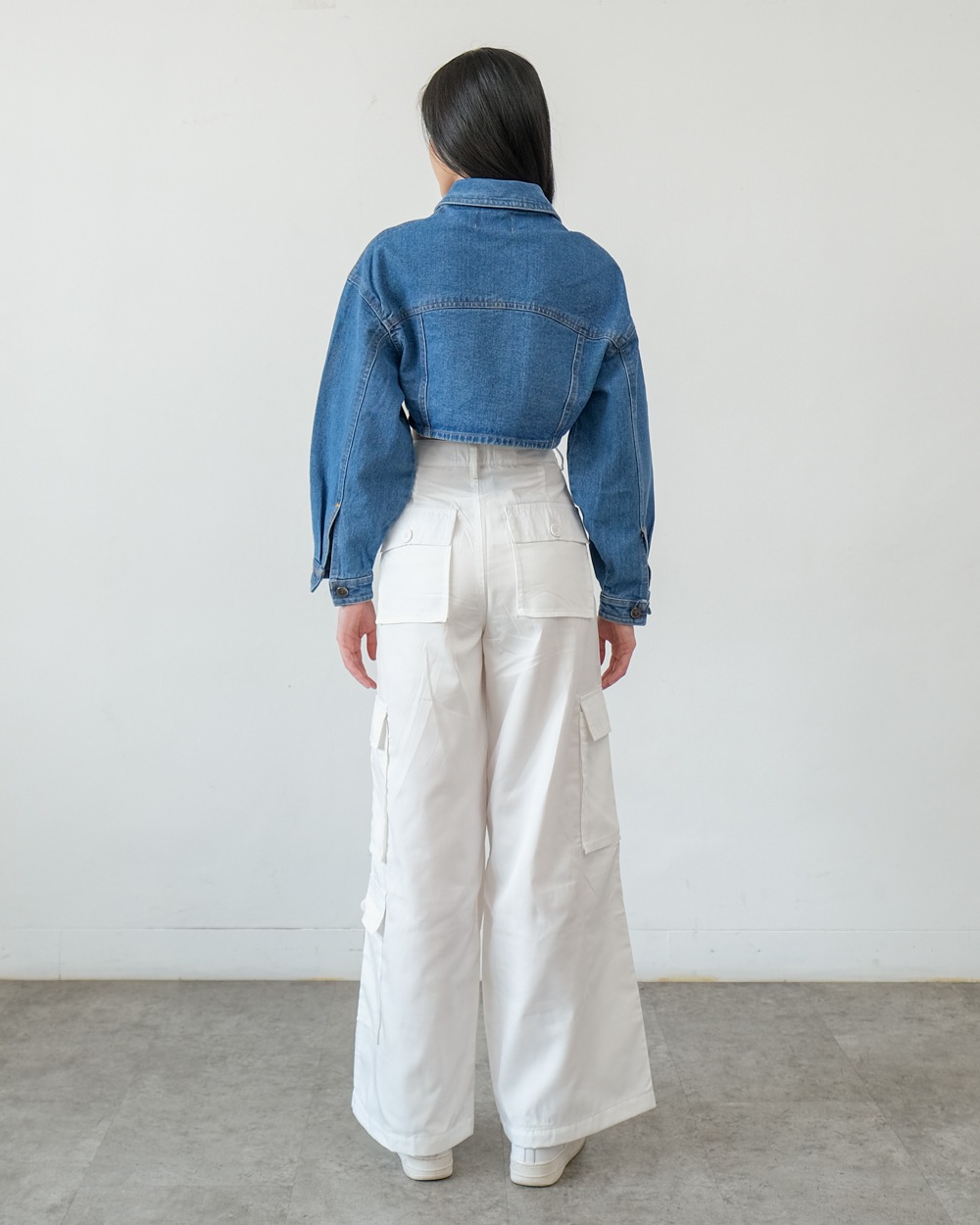 SPENCER DENIM CROP JACKET