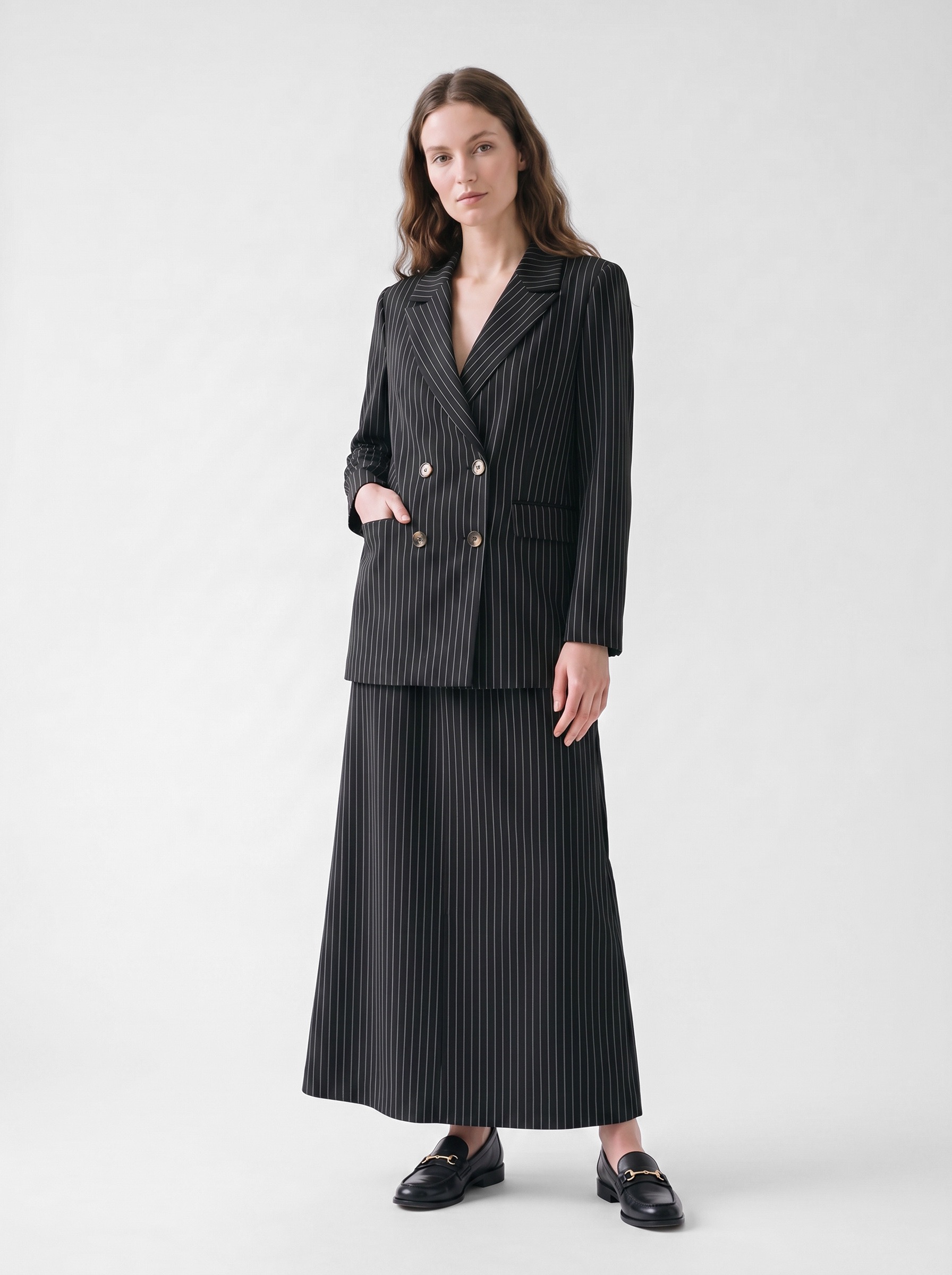 The Mayfair Skirt Stripe - 102 cm