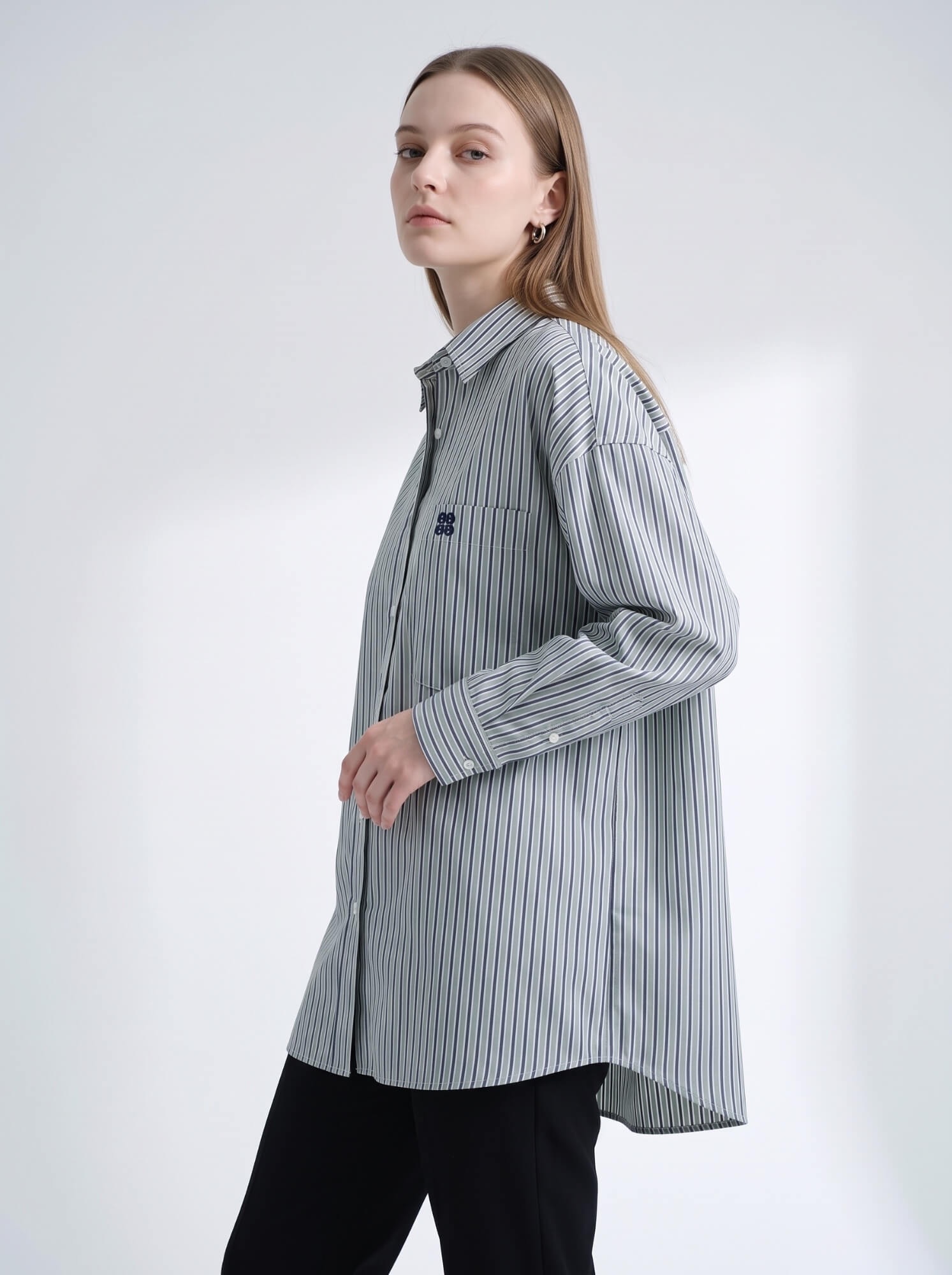 New Oversize Shirt Stripe