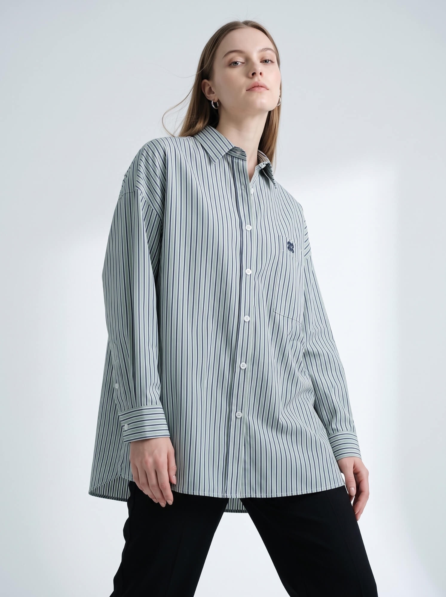 New Oversize Shirt Stripe