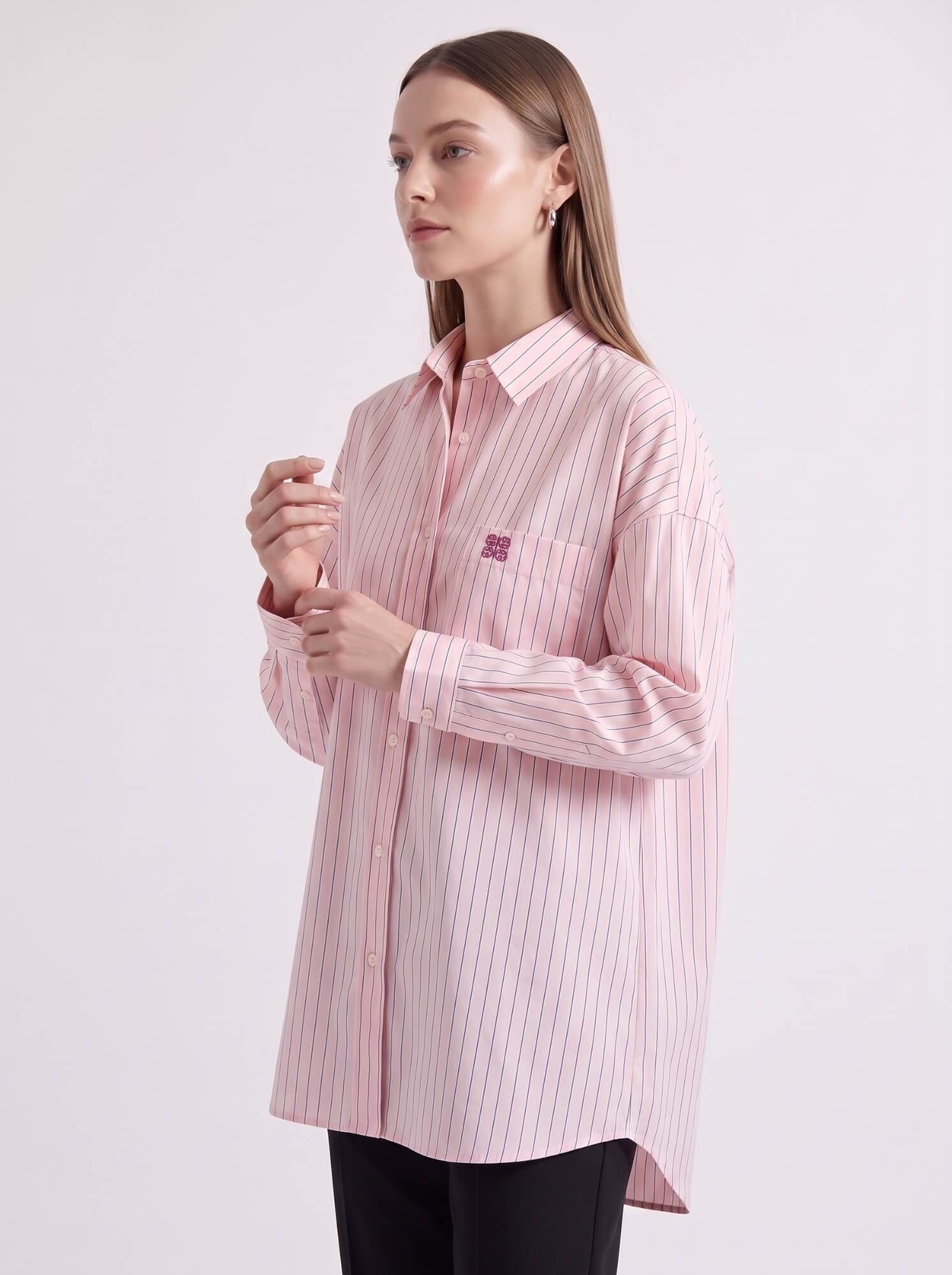 New Oversize Shirt Stripe