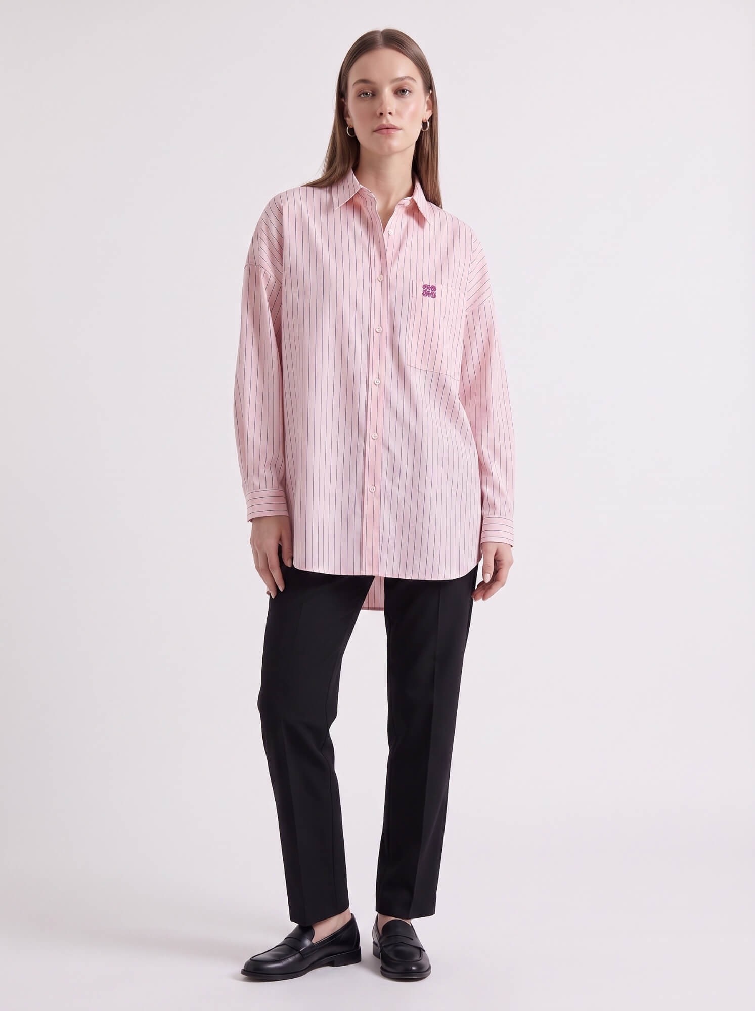 New Oversize Shirt Stripe
