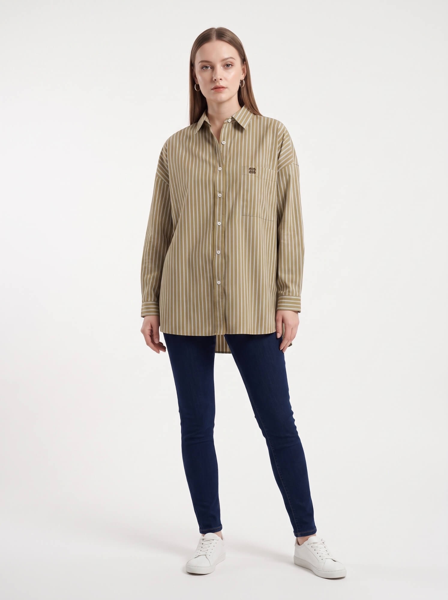 New Oversize Shirt Stripe