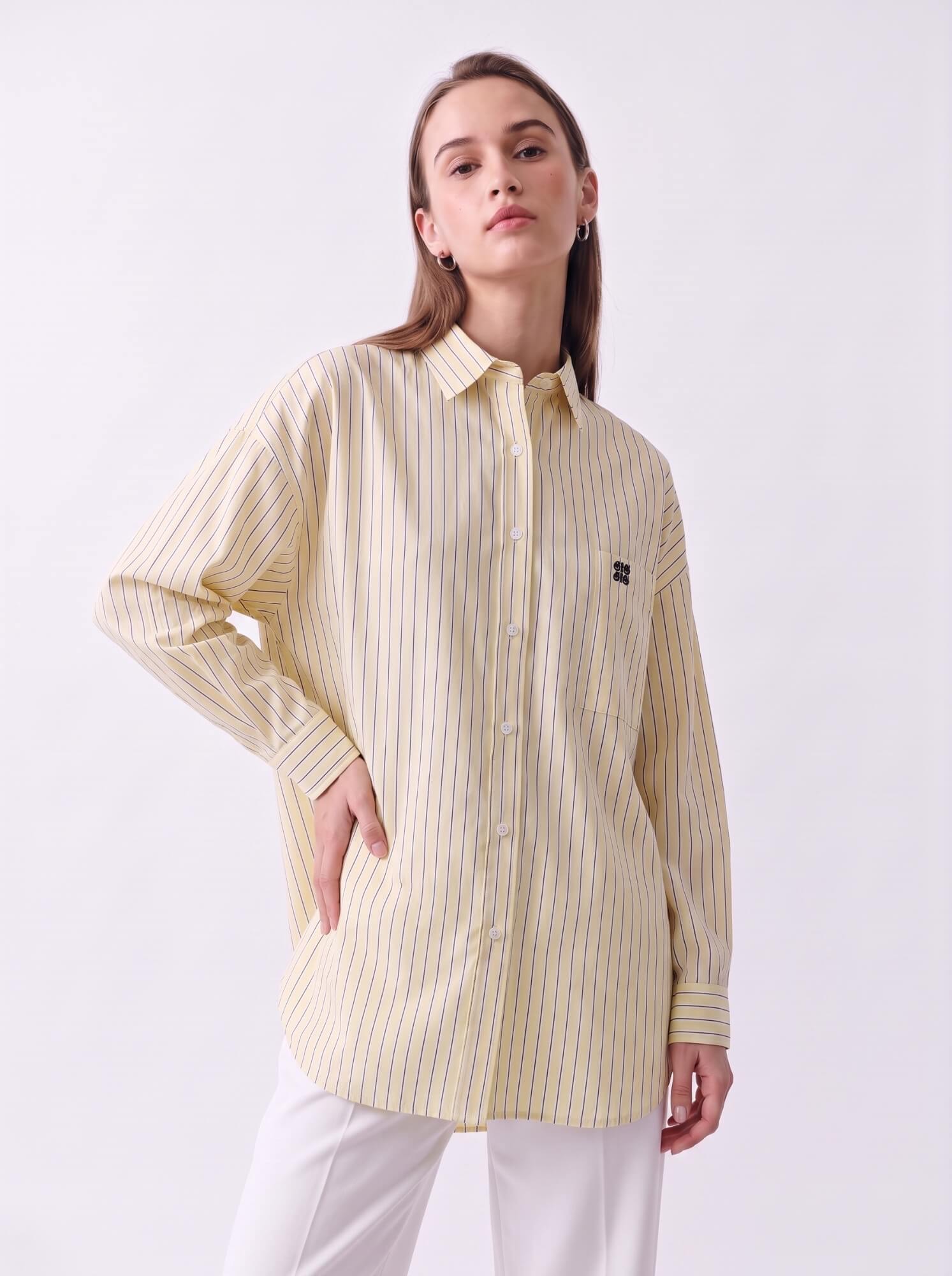 New Oversize Shirt Stripe