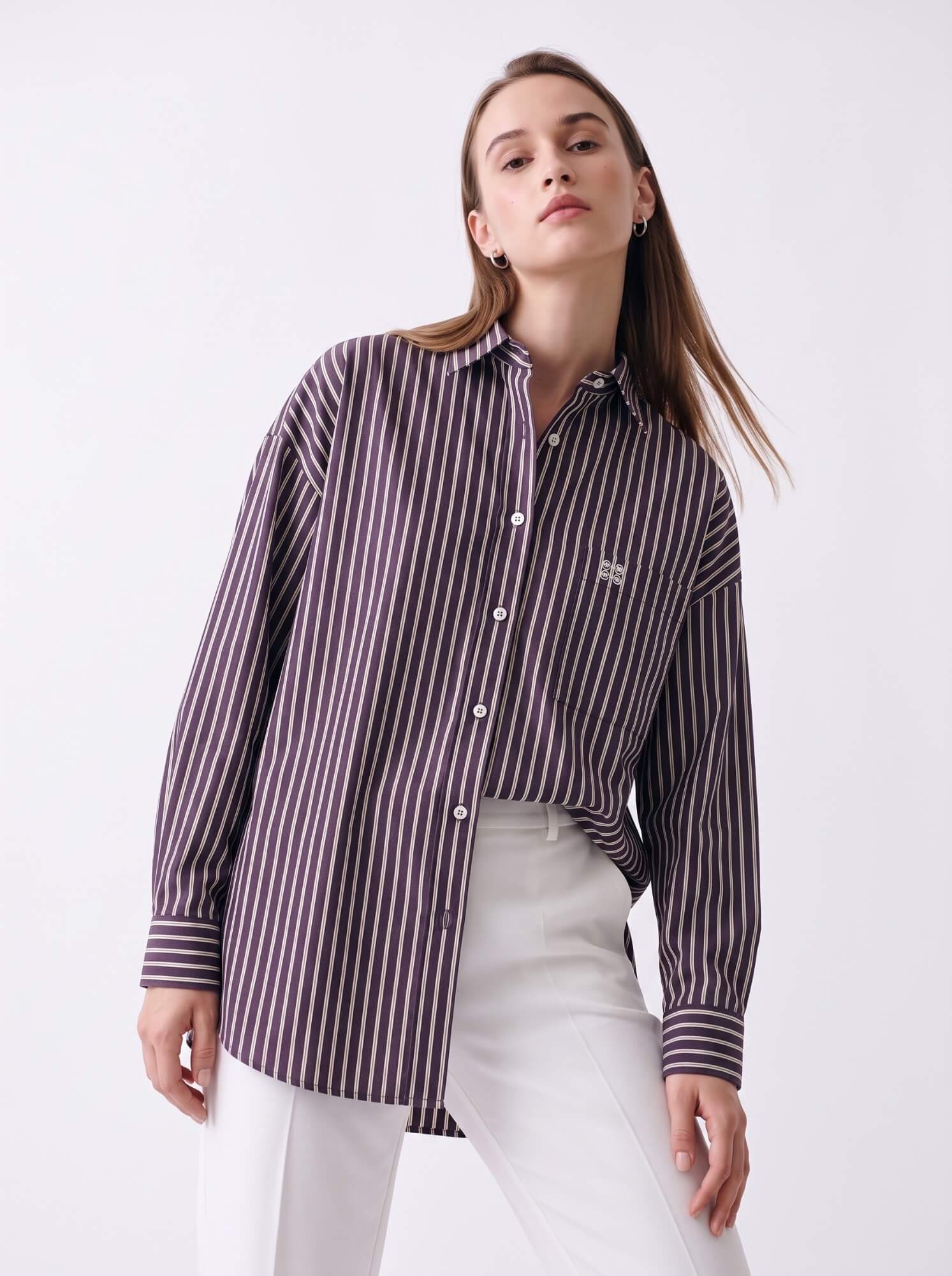 New Oversize Shirt Stripe