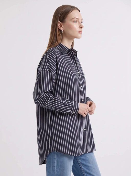New Oversize Shirt Stripe 