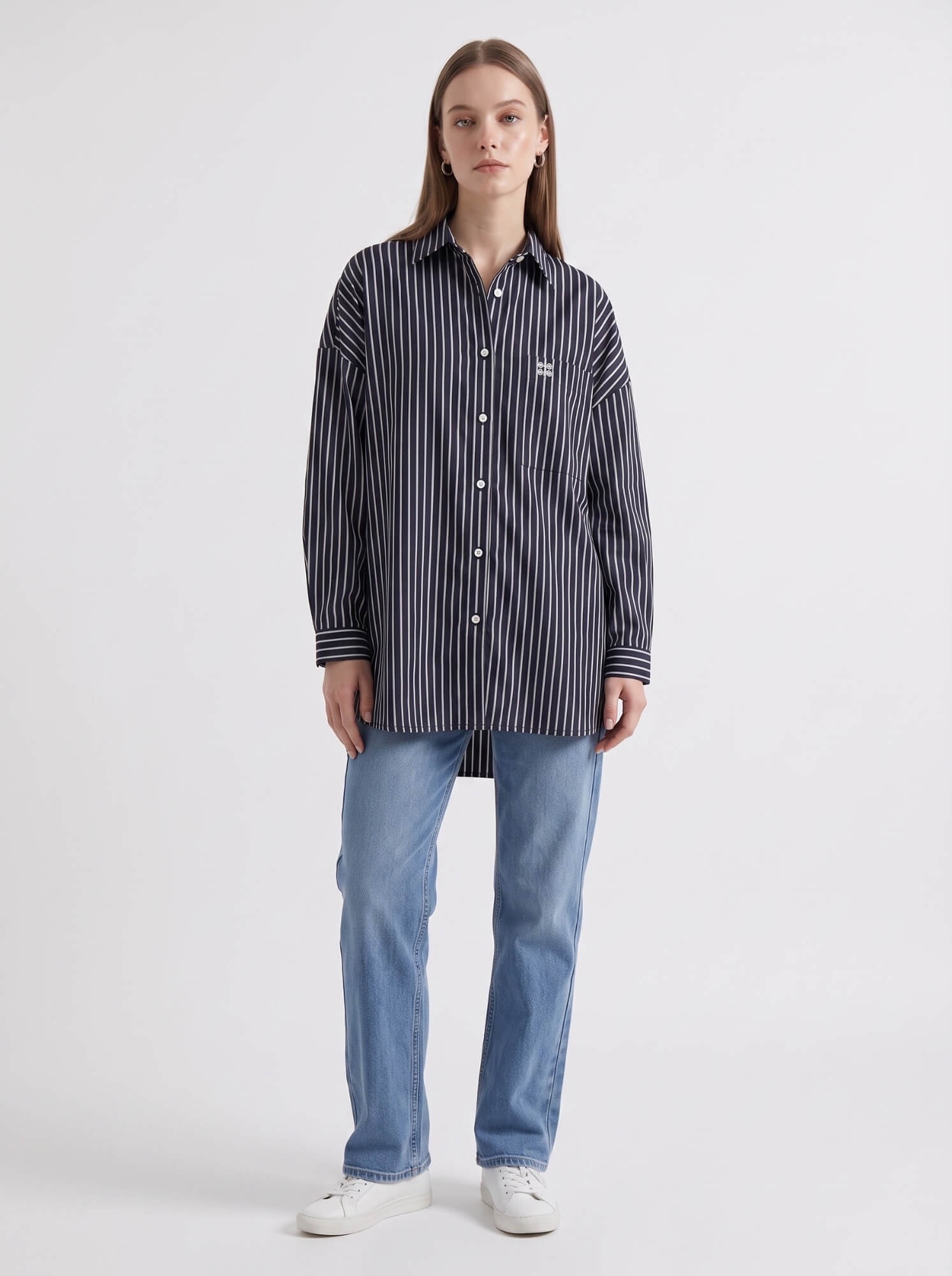 New Oversize Shirt Stripe