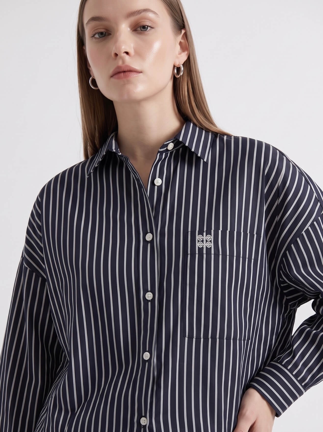 New Oversize Shirt Stripe
