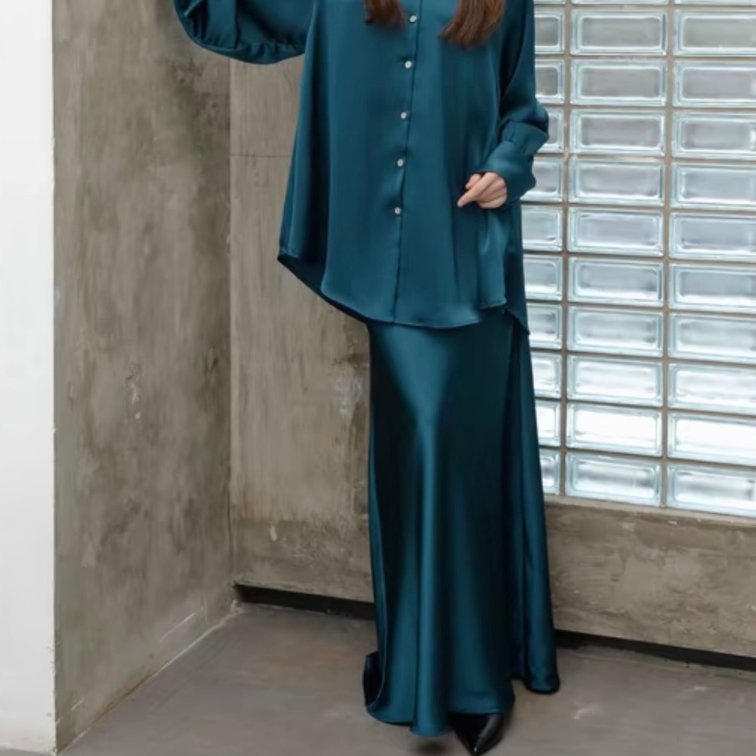 Timeless Flare Satin Skirt