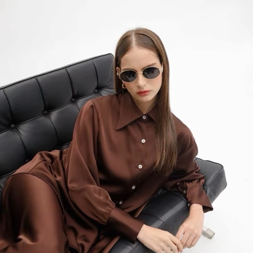 Image of Timeless Flare Satin Skirt