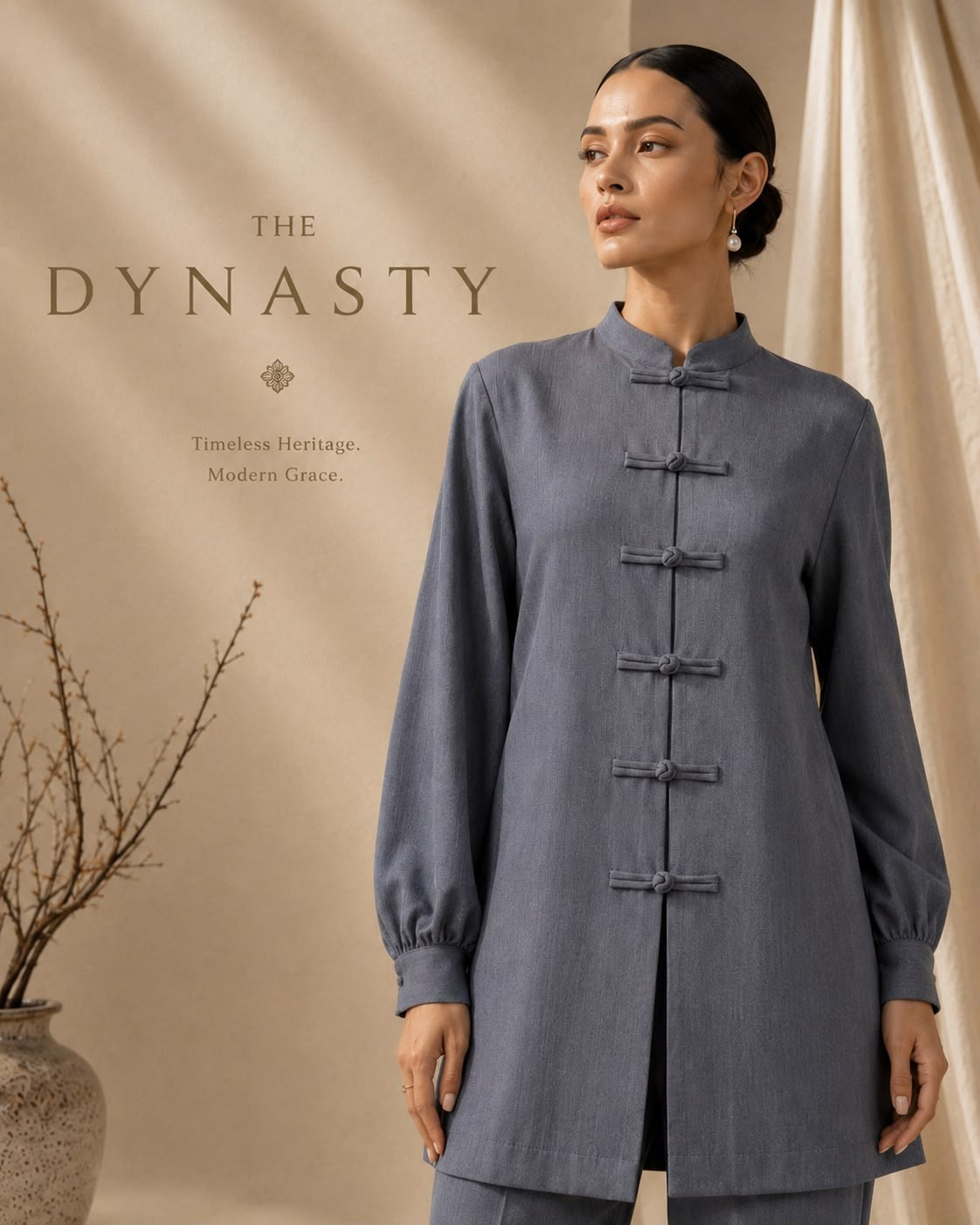 The Dynasty - Atasan Wanita Cheongsam