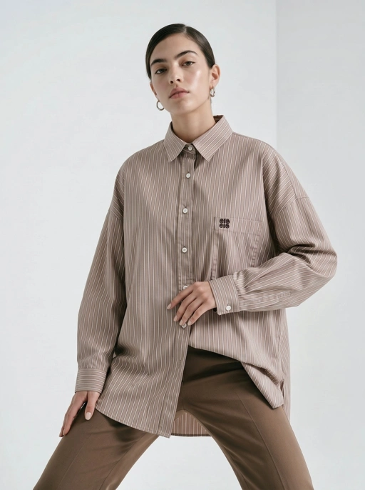 Image of Oversize Shirt Stripe