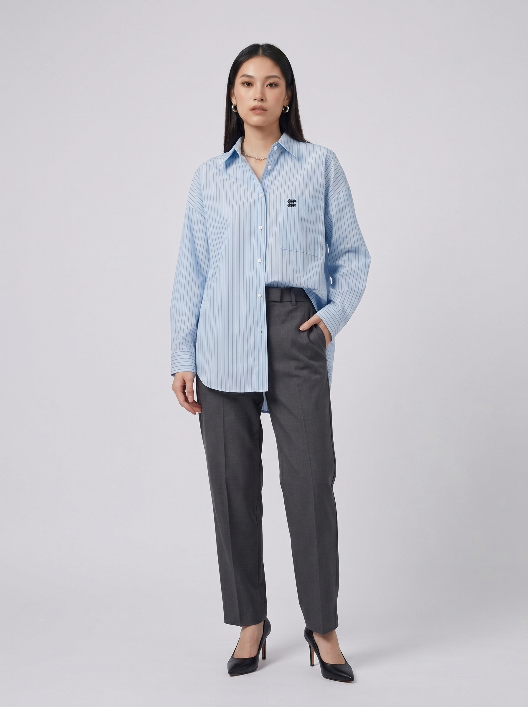 Oversize Shirt Stripe 