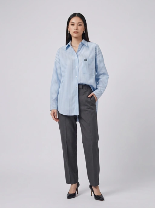 Image of Oversize Shirt Stripe 
