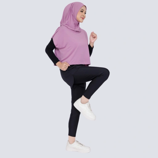 Image of Vellqa  Ranu Vest Hijab - "Purple"