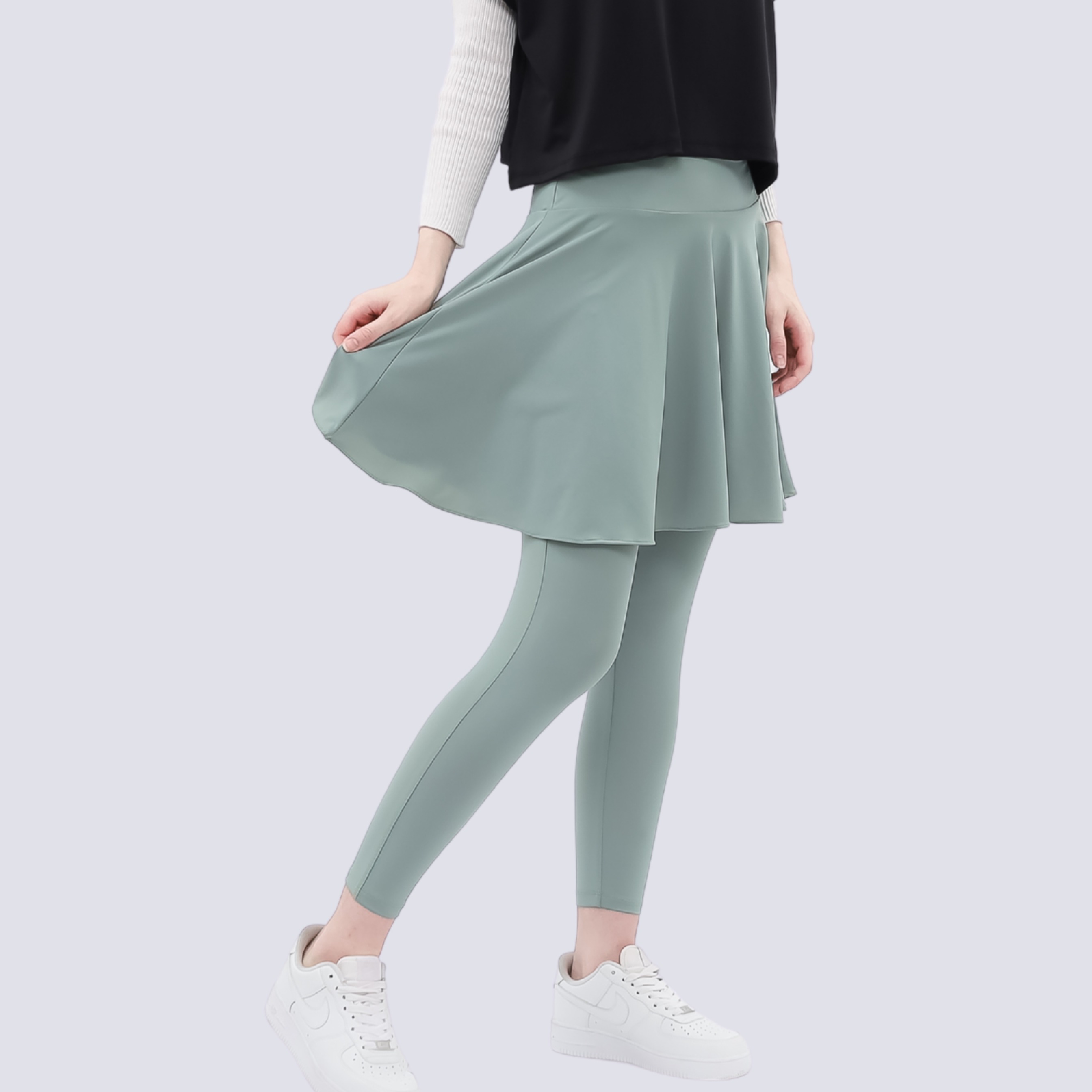Vellqa Gaharu Legging Skirt - "Aqua"