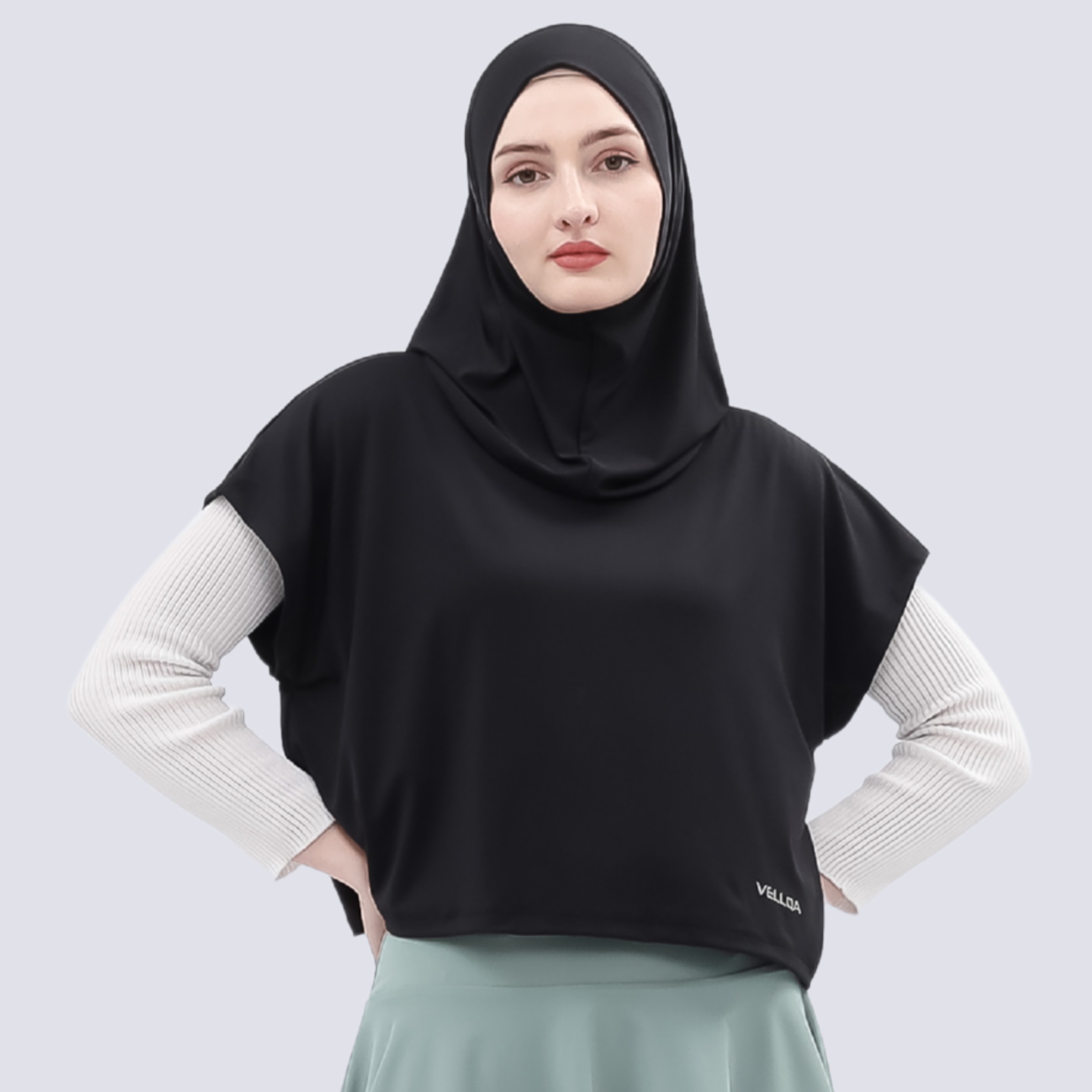 Vellqa Ranu Vest Hijab - "Black"