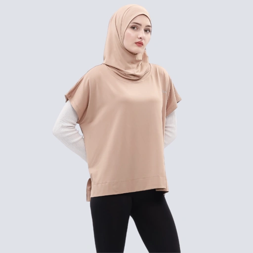 Image of Vellqa Linden Vest Hijab - "Hazelnut"